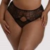 Playful Promises Curve Exclusive Outlet Khloe Black Floral Highwaist Brief 1 Playful Promises Curve Exclusive Outlet Khloe Black Floral Highwaist Brief