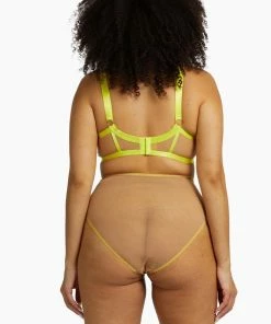 Playful Promises Curve Exclusive Kinsley Neon Strappy High Waist Brief