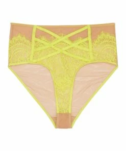 Playful Promises Curve Exclusive Kinsley Neon Strappy High Waist Brief