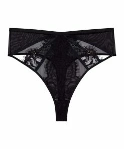 Playful Promises Curve Exclusive Outlet Leandra Strapped Up High Waist Knicker
