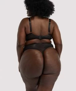 Playful Promises Curve Exclusive Outlet Lydia Black Diamante Highwaist Thong