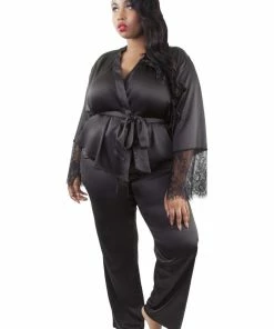 Playful Promises Curve Exclusive Joanie Satin PJ Set Nightwear