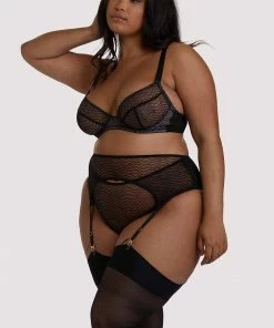 Playful Promises Curve Exclusive Suspenders Brianna Black Mesh Suspender 12 Playful Promises Curve Exclusive Suspenders Brianna Black Mesh Suspender