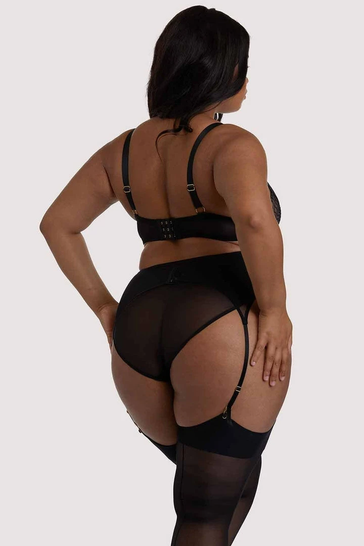 Playful Promises Curve Exclusive Suspenders Brianna Black Mesh Suspender 6 Playful Promises Curve Exclusive Suspenders Brianna Black Mesh Suspender