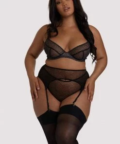 Playful Promises Curve Exclusive Suspenders Brianna Black Mesh Suspender 10 Playful Promises Curve Exclusive Suspenders Brianna Black Mesh Suspender