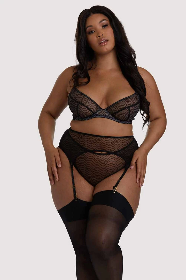 Playful Promises Curve Exclusive Suspenders Brianna Black Mesh Suspender 5 Playful Promises Curve Exclusive Suspenders Brianna Black Mesh Suspender