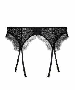 Playful Promises Curve Exclusive Khloe Black Floral Suspender
