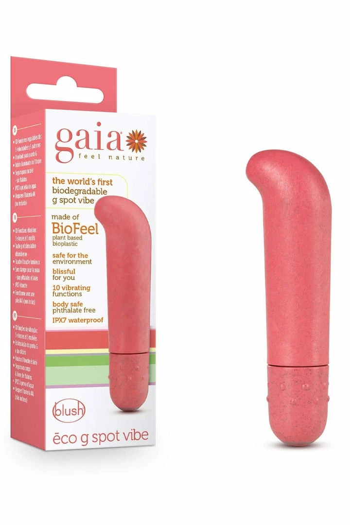 Gaia Intimate Play Eco Coral G Spot Vibrator 5 Gaia Intimate Play Eco Coral G Spot Vibrator