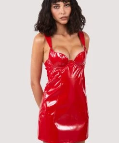 Hustler Maxine Red PVC Wired Dress 17 Hustler Maxine Red PVC Wired Dress