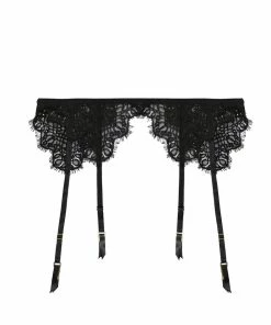 Hustler Suspenders Reena Black Lace Suspender