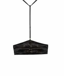 Hustler Sylvia Black Harness Waspie Erotic