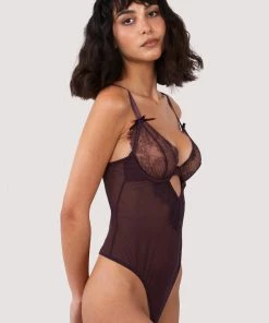 Hustler Alvara Plum Lace Thong Body 13 Hustler Alvara Plum Lace Thong Body