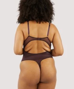 Hustler Alvara Plum Lace Thong Body 16 Hustler Alvara Plum Lace Thong Body