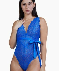 Hustler Bodies Margot Cobalt High Apex Plunge Body