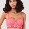 Hustler Branded Hot Pink Lace Bra Bras 1 Hustler Branded Hot Pink Lace Bra Bras