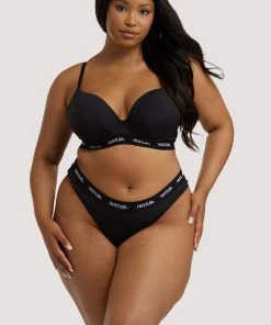 Hustler Outlet Branded Black Plunge Push Up Bra 28 Hustler Outlet Branded Black Plunge Push Up Bra