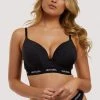 Hustler Outlet Branded Black Plunge Push Up Bra 1 Hustler Outlet Branded Black Plunge Push Up Bra