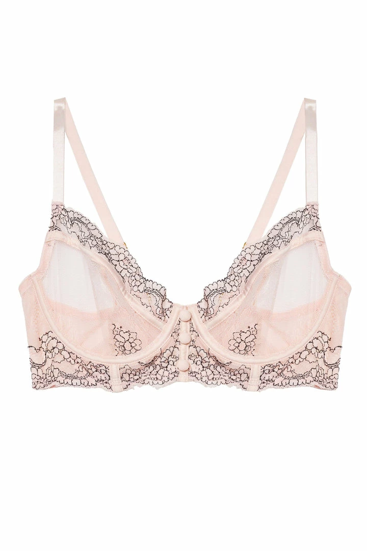 Hustler Bralette Jenny Graphic Lace Blush Bra 12 Hustler Bralette Jenny Graphic Lace Blush Bra