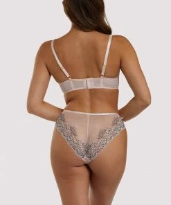 Hustler Bralette Jenny Graphic Lace Blush Bra 18 Hustler Bralette Jenny Graphic Lace Blush Bra