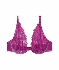 Hustler Margot Violet High Apex With Wire Lace Bra Outlet