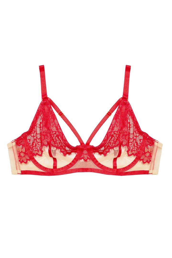 Hustler Mya Red Lace Bra 16 Hustler Mya Red Lace Bra