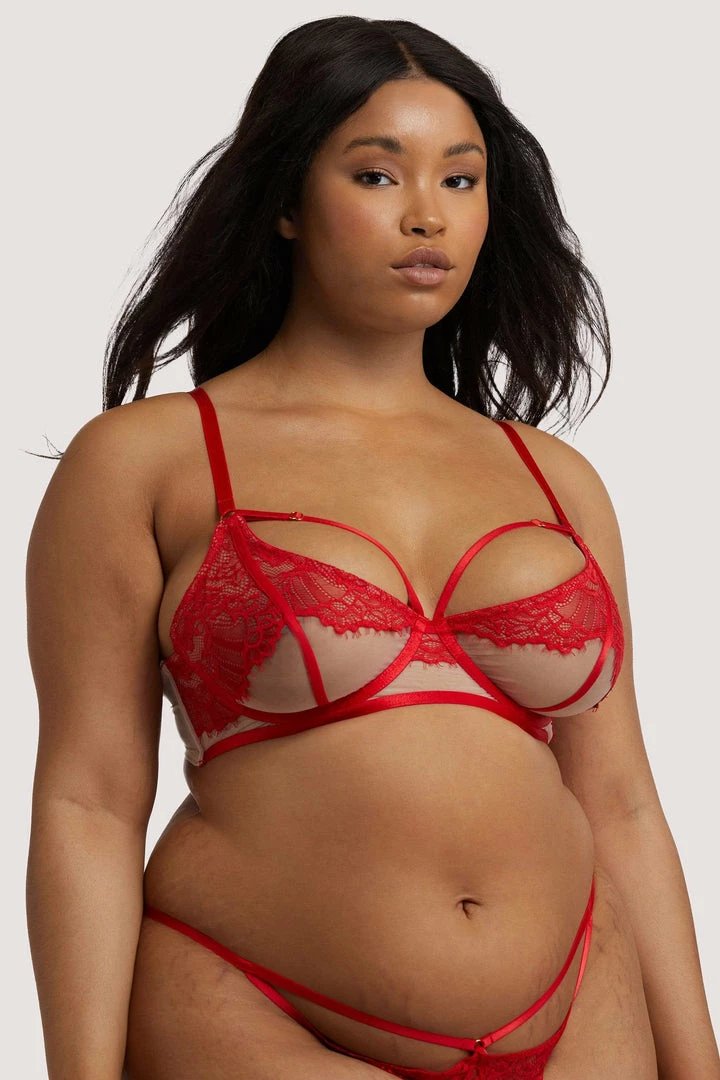 Hustler Mya Red Lace Bra 6 Hustler Mya Red Lace Bra