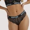 Hustler Everyday Lingerie Branded Black Lace Brief