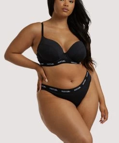 Hustler Branded Black Brief Outlet