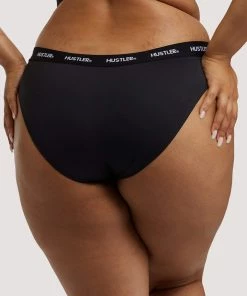 Hustler Branded Black Brief Outlet