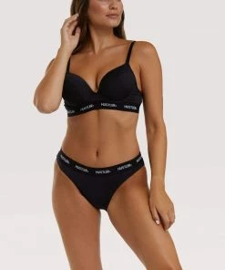 Hustler Branded Black Brief Outlet