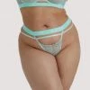 Hustler Outlet Branded Mint Curve Lace Thong 1 Hustler Outlet Branded Mint Curve Lace Thong