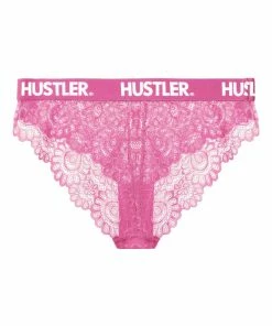 Hustler Outlet Branded Pink Curve Lace Brief 9 Hustler Outlet Branded Pink Curve Lace Brief