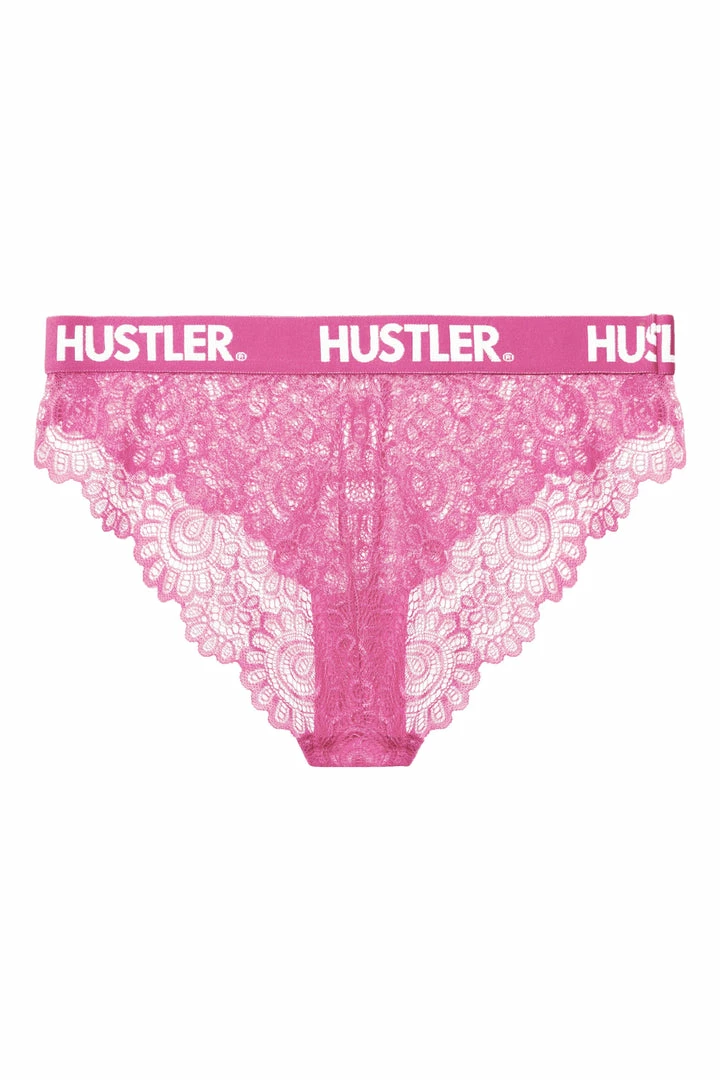 Hustler Branded Pink Lace Brief 7 Hustler Branded Pink Lace Brief
