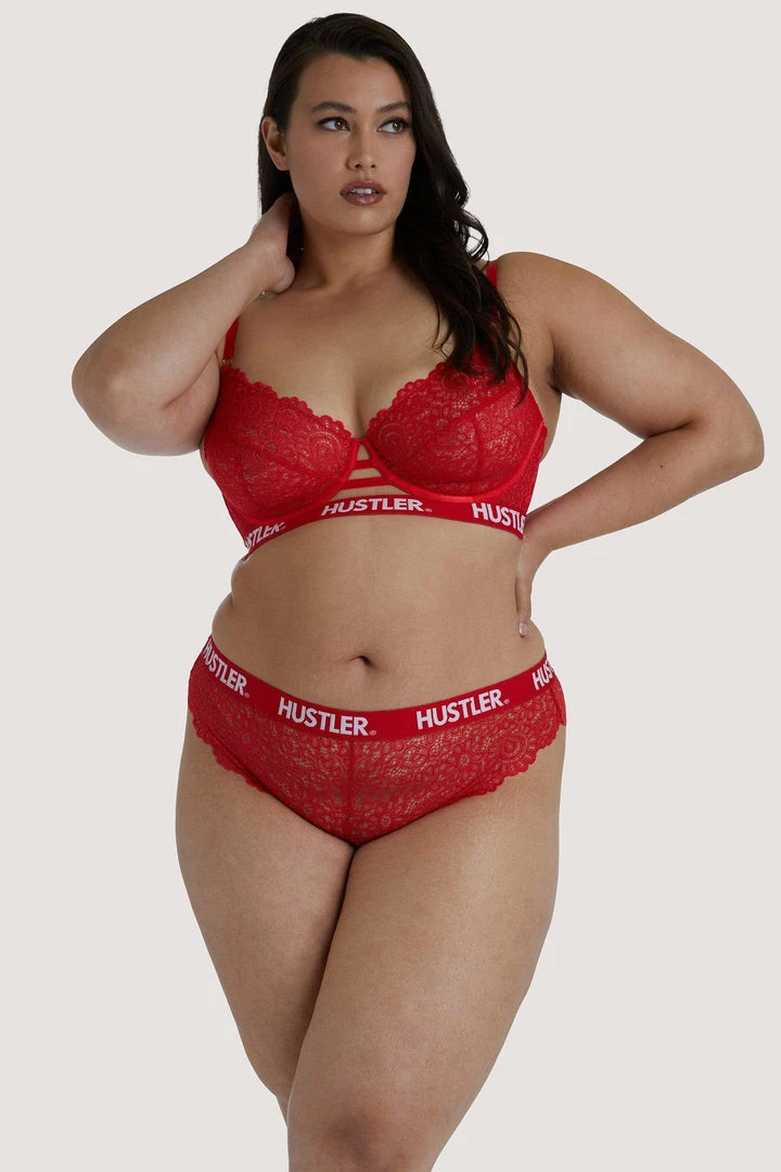 Hustler Everyday Lingerie Branded Red Lace Curve Brief 4 Hustler Everyday Lingerie Branded Red Lace Curve Brief