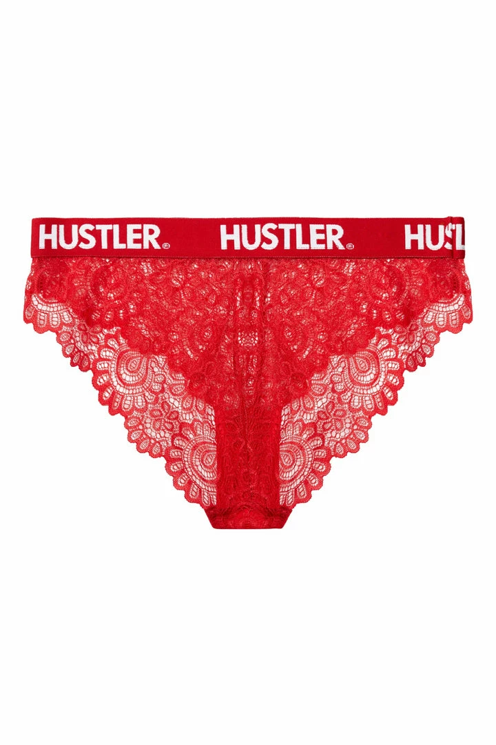 Hustler Everyday Lingerie Branded Red Lace Curve Brief 6 Hustler Everyday Lingerie Branded Red Lace Curve Brief