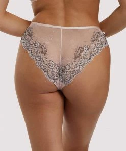 Hustler Jenny Graphic Lace Blush Brief