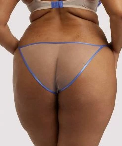 Hustler Mya Blue Lace Brief