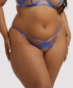 Hustler Mya Blue Lace Brief