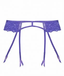 Hustler Mya Blue Lace Suspender
