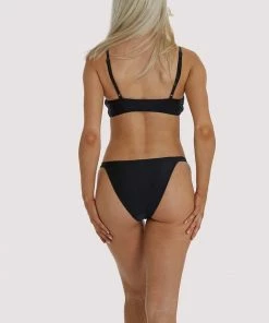 Hustler Black Bikini Top Swimwear