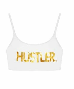 Hustler White Bikini Top Swimwear