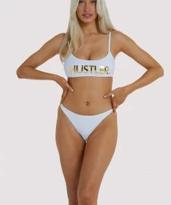 Hustler White Bikini Top Swimwear