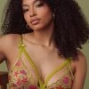 Kilo Brava Bras Sequin Shell Embroidery Longline Bralette