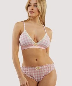 Kilo Brava Pink Gingham Scrunchie Brief Knickers
