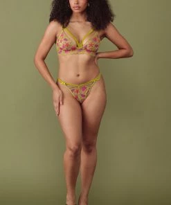 Kilo Brava Knickers Sequin Shell Embroidery Thong