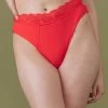 Kilo Brava Tigerlilly Orange High Leg Brief Knickers