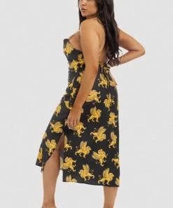 Kilo Brava Lioness Cowl Slip Dress