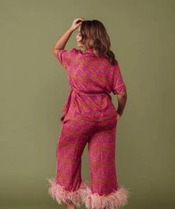 Kilo Brava Nightwear Cheetah Shell Print PJ Set
