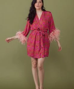 Kilo Brava Cheetah Shell Print Short Robe