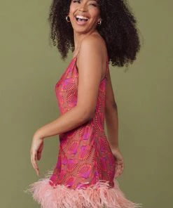 Kilo Brava Cheetah Shell Print Short Slip Dress Nightwear